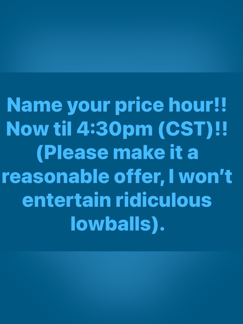 Name your price!